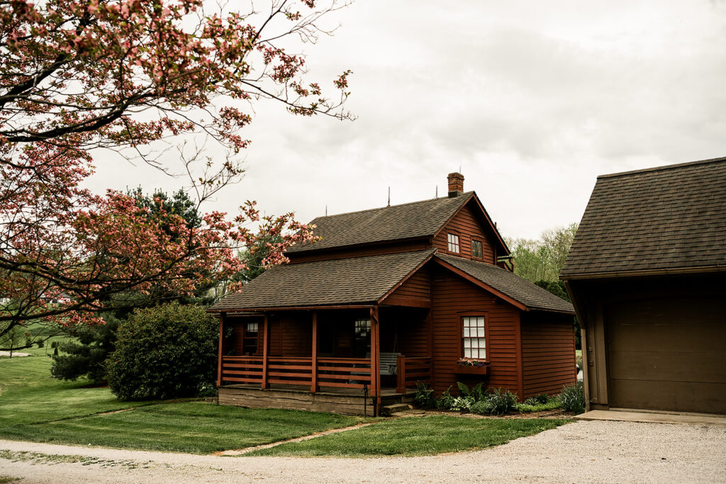 Cottage in rural setting